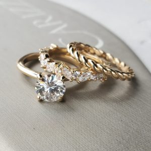 Stackable Wedding Bands Created by The Jeweler Ryan - Custom Jewelry Designer