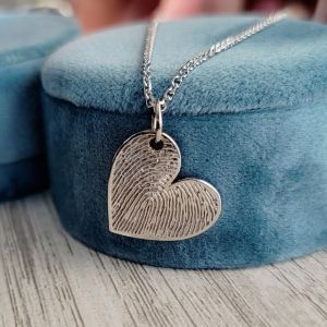 Personalized Necklace with Fingerprint designed by The Jeweler Ryan