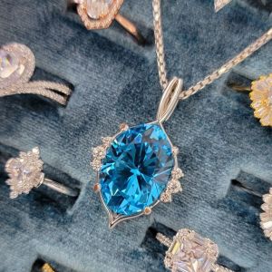 sapphire birthstone necklace custom created by the jeweler ryan