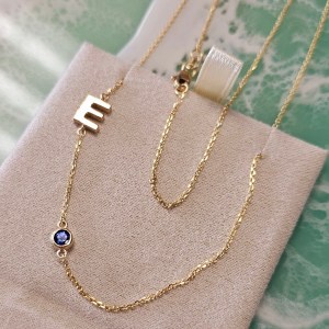 personalized letter necklace created by The Jeweler Ryan